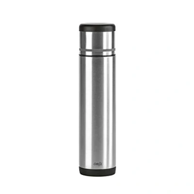 Imagen de Emsa Mobility Isolierflasche, Schwarz/Anthrazit, 0,7 L Frasco de vacío, Acero Inoxidable, Negro, 700 ml