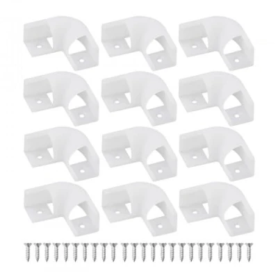 Imagen de Dokeno 12Pcs 90 Conectores Tiras LED, Tira LED Conectores, Conector Esquina, en forma de L Kit, ángulo Recto, L, para 16mm V Canaleta Aluminio