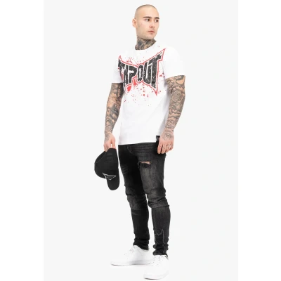 Imagen de Tapout Normale Passform Splashing Camiseta estampada, Hombre, Talla: 3XL, White red black