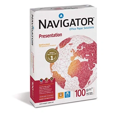 Imagen de Navigator Presentation Premium Papel de oficina (500 hojas, 100 g/m², DIN A4, ultrablanco)