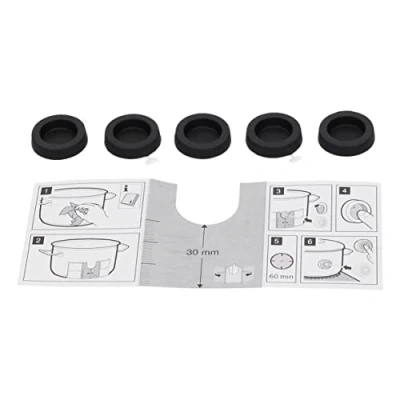 Imagen de BSH Parches adhesivos para ollas de cocina silicona placa inducción original Bosch Siemens 00577921 577921
