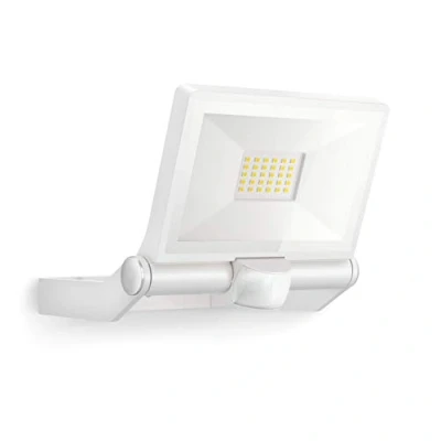 Imagen de Steinel XLED ONE S 65256 Foco LED para exteriores, aluminio, blanco, con consumo de 18,6 W, sensor movimiento 180, 2050 lúmenes y 3000 K, ideal accesos, patios jardines