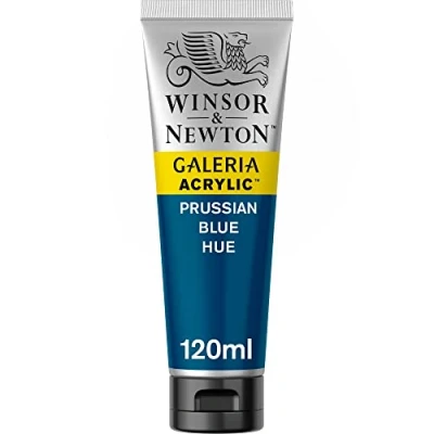 Imagen de Winsor &amp; Newton Pintura Acrílica , 120 ml, Azul (Prussian Blue Hue)