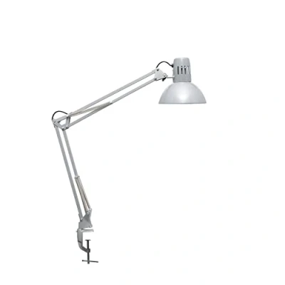 Imagen de MAUL lampara escritorio MAULstudy LED de pinza ajustable con brazo articulado para Elegante mesa metálica Exclusiva fuente luz Plata