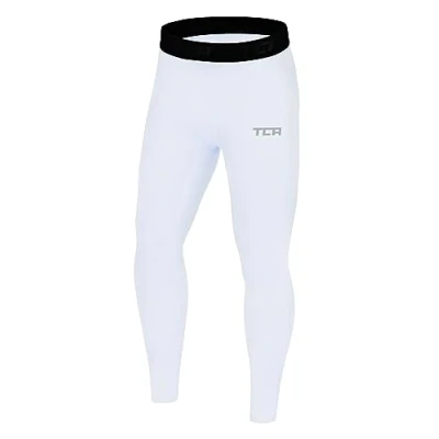 Imagen de TCA Niños SuperThermal Compression Armour Base Layer Thermal Undar Medias Blanco, 8 10 Años