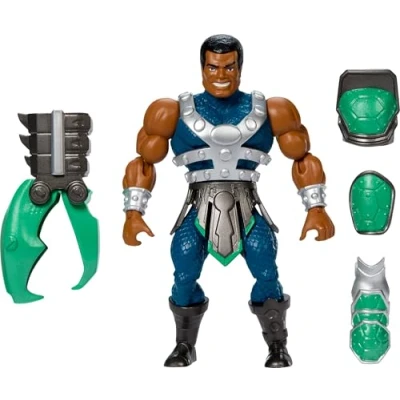 Imagen de Masters of the Universe Origins Turtles Grayskull Clamp Champ Figura de acción articulada la Guerra los reptiles, juguete héroe unión mundos las Tortugas Ninja y MOTU, JBN05