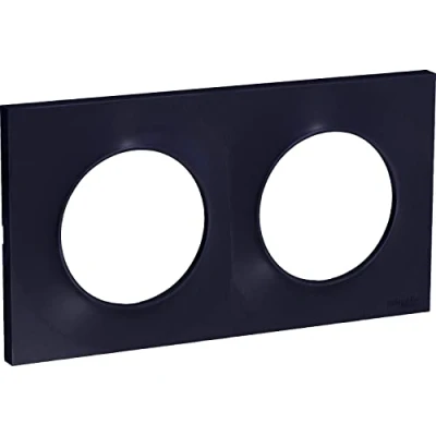 Imagen de Schneider Electric Odace Styl S540704 Placa embellecedora (2 orificios), color gris