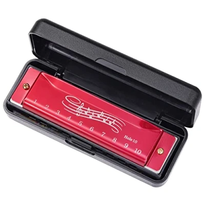 Imagen de Blues Harmonica In C Key 10 Agujeros Arp armónica diatónica 20 tonos, boca, órgano, para adultos y niños principiantes