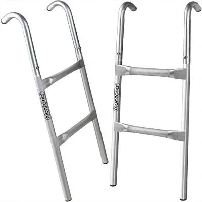 Imagen de Deuba Escalera para Cama Elástica Trampolín 2 Peldaños 76cm Altura 55cm Montaje Flexible Facilita la Montada