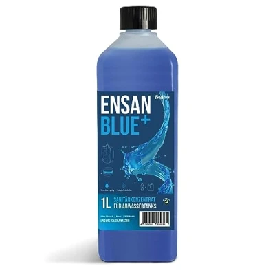 Imagen de Enders Ensan Blue+ liquido wc quimico microbiológico 1 l caravana para tanques de aguas residuales, aseos portátiles certificación Blauer Engel #4976