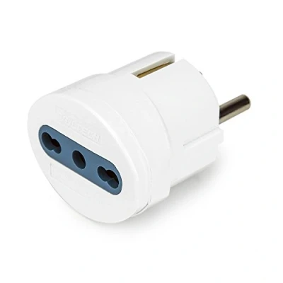 Imagen de Vultech AT 06 Tipo L (IT) F Blanco Adaptador de Enchufe alimentación Adaptadores
