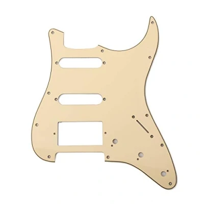 Imagen de Alnicov Strat Golpeador SSH para guitarra eléctrica, 3 capas, color ocre