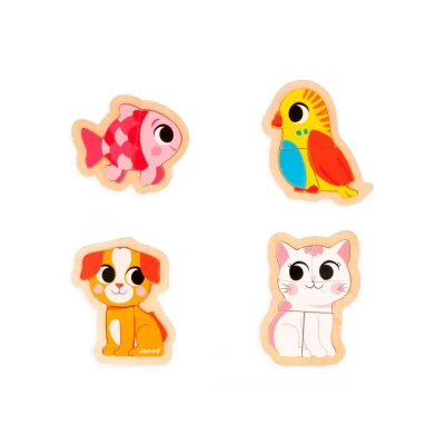 Imagen de 4 Puzzles Evolutivos Animales de Compañía