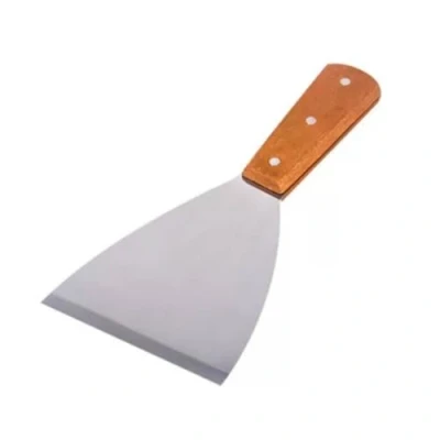 Imagen de espátula para barbacoa, antiadherente de acero inoxidable bistec, parrilla, panqueques, utensilios cocina el hogar pescado, Pizza