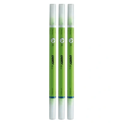 Imagen de LAMY ink x Juego de 3 borradores tinta plástico con punta borrado y corrección, solo para borrar azul real