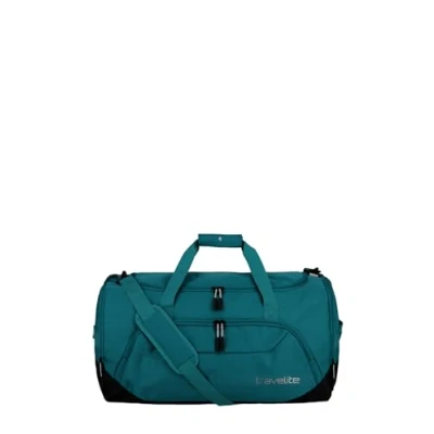 Imagen de travelite Bolsa de Viaje Grande Talla L, Serie Equipaje Kick Off: práctica para Vacaciones y Deportes, 60 cm, 73 litros, Turquesa, L (60 cm/73 litros)
