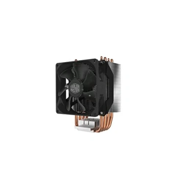 Imagen de Cooler Master Hyper H412R Disipador CPU Sistema Refrigeración Bajo Perfil, Tecnología Contacto Directo, 4 Heat Pipes Cobre, Heatsink Aluminio Compacto con Ventilador 92mm PWM, Compatible Intel y AMD