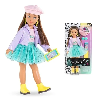 Imagen de Corolle Puppe Luna Milan Muñeca para niñas, Estilo Fashion Week, 4 Piezas, Aroma de Vainilla, 28 cm, a Partir años, Color Natural, Small (9000600170)