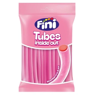 Imagen de Finipalos Rellenos de Fresa Regaliz Goma Tornado Gel Dulce en Bolsa 160 gr.
