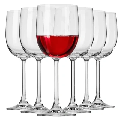 Imagen de Krosno GEMA copas de vino blanco y tinto Juego 6 340 ml para el hogar, restaurante fiestas Apto lavavajillas