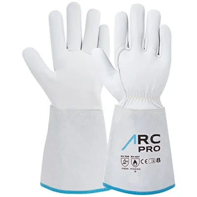 Imagen de ACE ARC Pro Guante de trabajo para soldador Guantes protección cuero soldar EN 388/12477 11/XXL (Paquete 1)