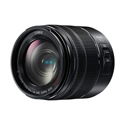 Imagen de Panasonic LUMIX H FSA14140 II Objetivo Tele Zoom para cámaras de Montura M4/3 (Focal 14 140 mm, F3.5 F5.6, tamaño Filtro 58 Power O.I.S), Negro