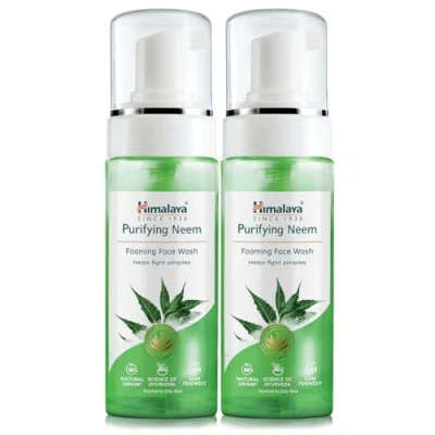 Imagen de Himalaya Herbals Purifying Neem Foaming Face Wash,Soap free formulation For all skin types 150ml (Pack of 2)