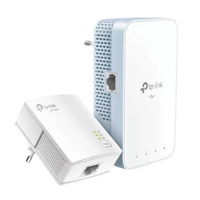 Imagen de TP Link ethernet TL WPA1000 Kit Powerline WiFi, PLC, AV1000 Mbps, 750 Mbps en WiFi ,Doble Banda, 1 Puerto Gigabit, Plug and Play, HomePlug AV2, Color blanco
