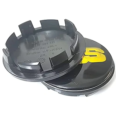 Imagen de GÉNERIC 4 Piezas Centre Tapacubos Coche Rueda Tapas Centrales, para BBS 56MM 60MM 65MM 68MM Accesorios,65mm Black Gold