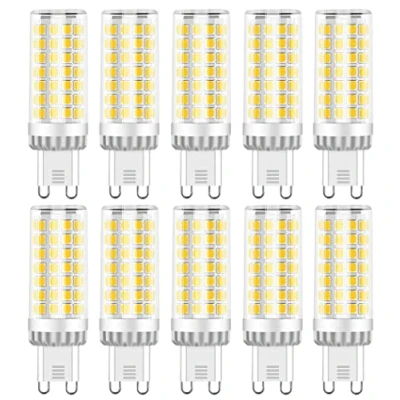 Imagen de RANBOO Bombillas G9 LED 9W Equivalente a Halógena de 75W Blanco Frío 6000K 750lm AC 220 240V, 360 Ángulo Haz, No Regulable, 10 Unidades