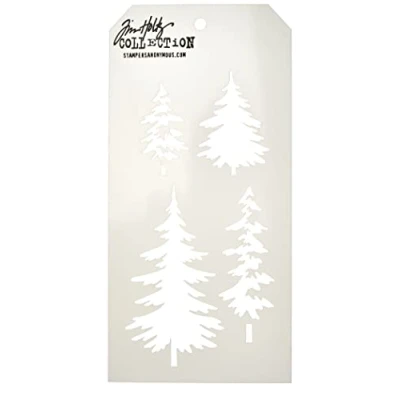 Imagen de Stampers Anonymous Plantilla Woodland, Material sintético, Multicolor, 28.3 x 11.4 0.1 cm