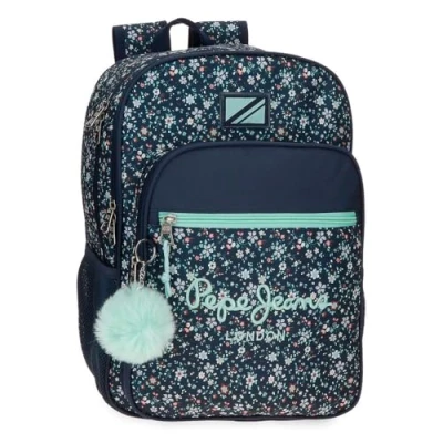 Imagen de Pepe Jeans Alenka Mochila Escolar Azul 30x40x12 cms Poliéster 14,4L by Joumma Bags