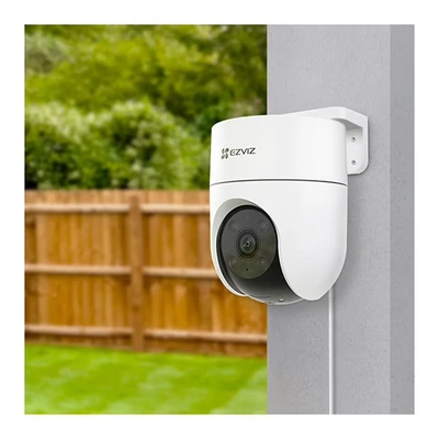 Imagen de Cámara de vigilancia IP Ezviz H8c, 360º, FHD, 2MP, Exterior, Visión nocturna, Detección inteligente personas, Resistencia intemperie, Blanco