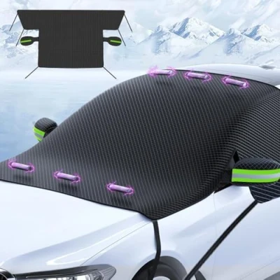 Imagen de LUUXWPFZ Protector Hielo Parabrisas, para Fiat Talento NV300 2014 2023 Cubierta de Nieve del Parabrisas Protección en Invierno,A