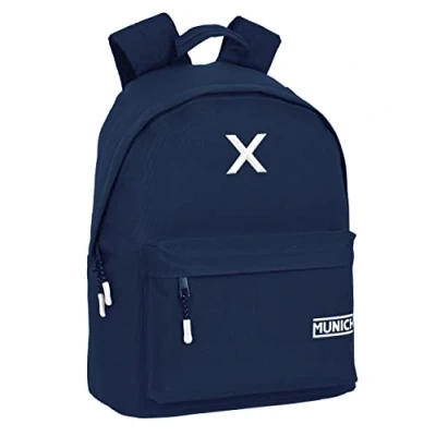 Imagen de MUNICH Mochila Juvenil para Portátil 14.1&quot;, Ideal Jóvenes de Diferentes Edades, Cómoda y Versátil, Calidad Resistencia, 31x16x41 cm, Color Azul marino