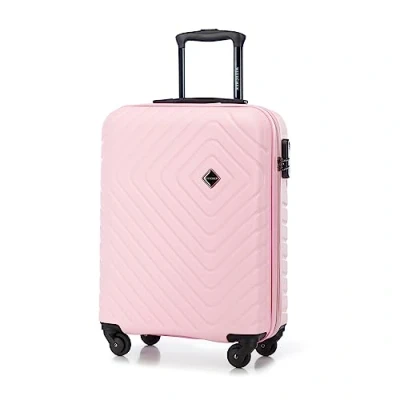 Imagen de Wittchen CUBE LINE Wheeled Suitcase Maleta de cabina, Mujer, Talla: One Size, Light pink