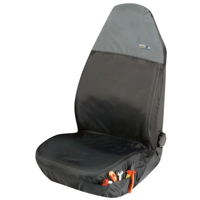 Imagen de WALSER 12067 Protector de asiento delante negro/gris CITROËN: C5 III Familiar, VOLKSWAGEN: Polo V Hatchback, Tiguan II, SKODA: Octavia 3 Schrägheck