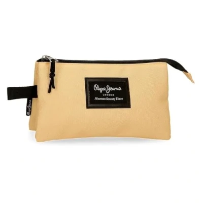 Imagen de Pepe Jeans Aris Estuche Triple Amarillo 22x12x5 cms Poliéster