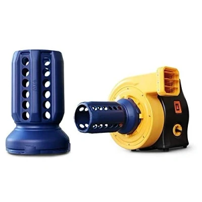 Imagen de Turbina Inflador, soplador de Castillos hinchables,Motor eléctrico para inflables acuáticos, toboganes, Water Ball, Bumper zorb Kayak, Barca Hinchable … (E Adaptador tubo extractor)