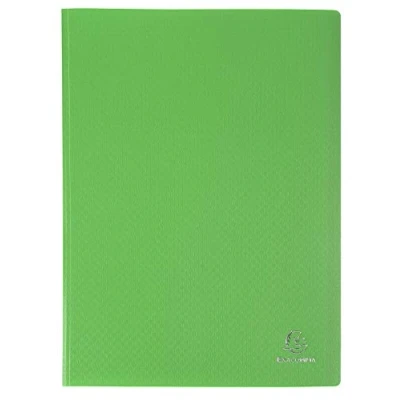 Imagen de Exacompta 8863E Opak Portadocumentos (polipropileno mate y opaco con fundas interiores lisas de alta transparencia, 60 120 vistas), color verde claro