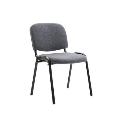 Imagen de Silla de Visitas Ken en Tela I Conferencias Apilable Reuniones con Capacidad máx. 120 kg Color:, Color:Gris