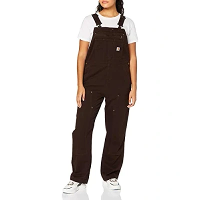Imagen de Carhartt Mono de trabajo en lona Rugged Flex, Loose Fit Para Mujer, Marrón oscuro, XS