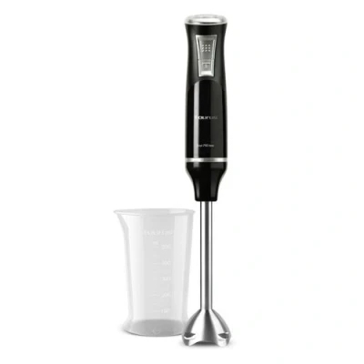 Imagen de Taurus Bapi 750 Inox Batidora de mano, 750W, regulador 20 velocidades ajustable, función Turbo, cuchillas acero inoxidable, pica hielo, diseño ergonómico, vaso medidor 500 ml, negro