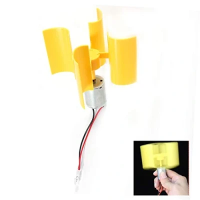 Imagen de Jadeshay Generador de Electricidad Eólico,0.55W 5.5m/s Mini Aerogeneradores Kit Viento Vertical Modelo Enseñanza Bricolaje