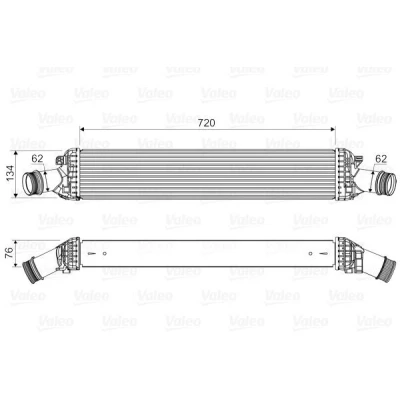 Imagen de VALEO 818654 Intercooler sin válvula EGR AUDI: A5 B8 Cabrio, Sportback, Coupé, PORSCHE: Macan norauto, oscaro, mister auto