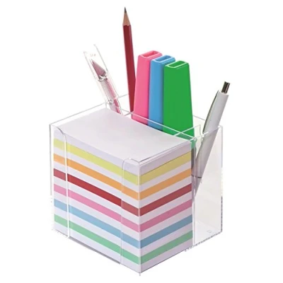 Imagen de Wedo 270 266916 Lapicero y soporte para taco de notas (700 hojas), transparente