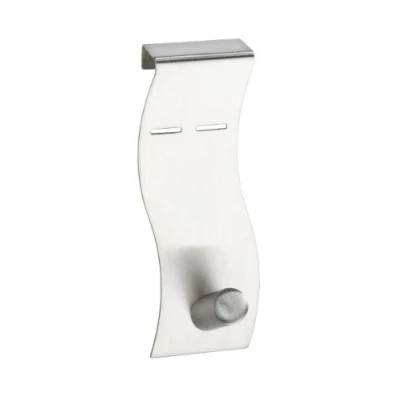 Imagen de Wenko Percha para Puertas Sorrento, Acero Inoxidable, Plata Mate, 7.5x4.5x13.5 cm