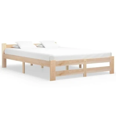 Imagen de vidaXL Estructura de Cama Casa Dormitorio Robusta Duradera Muebles Mobiliario Cómodo Moderna Matrimonial 120x200 cm Madera Maciza Pino