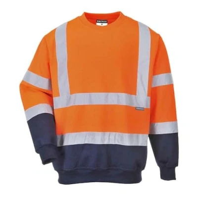Imagen de Portwest Sudadera Bicolor De Alta Visibilidad, Tamaño: S, Color: Naranja/Marino, B306ONRS