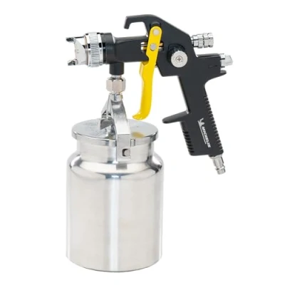 Imagen de MICHELIN Pistola de pintura profesional Tipo succión con tanque 1 L Boquilla 1,5 mm Consumo aire: 240 l/min Presión funcionamiento: 3 4 bar